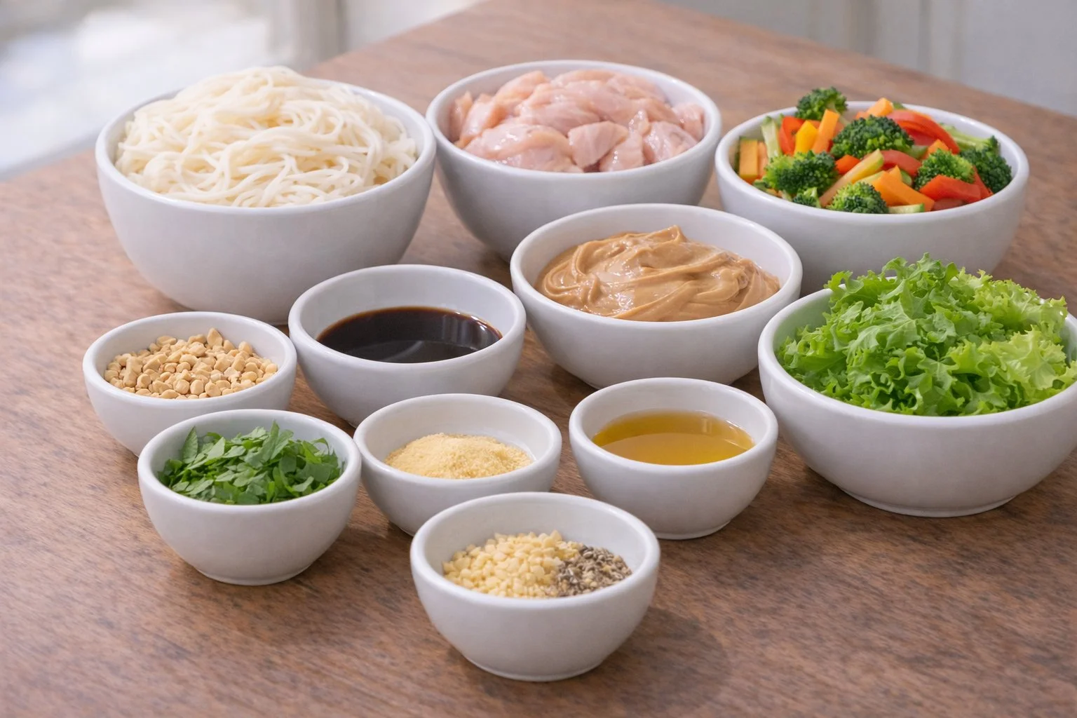 Creamy Peanut Chicken Noodle Bowl - A Delightful Taste Journey Peanut Chicken Noodle Bowl