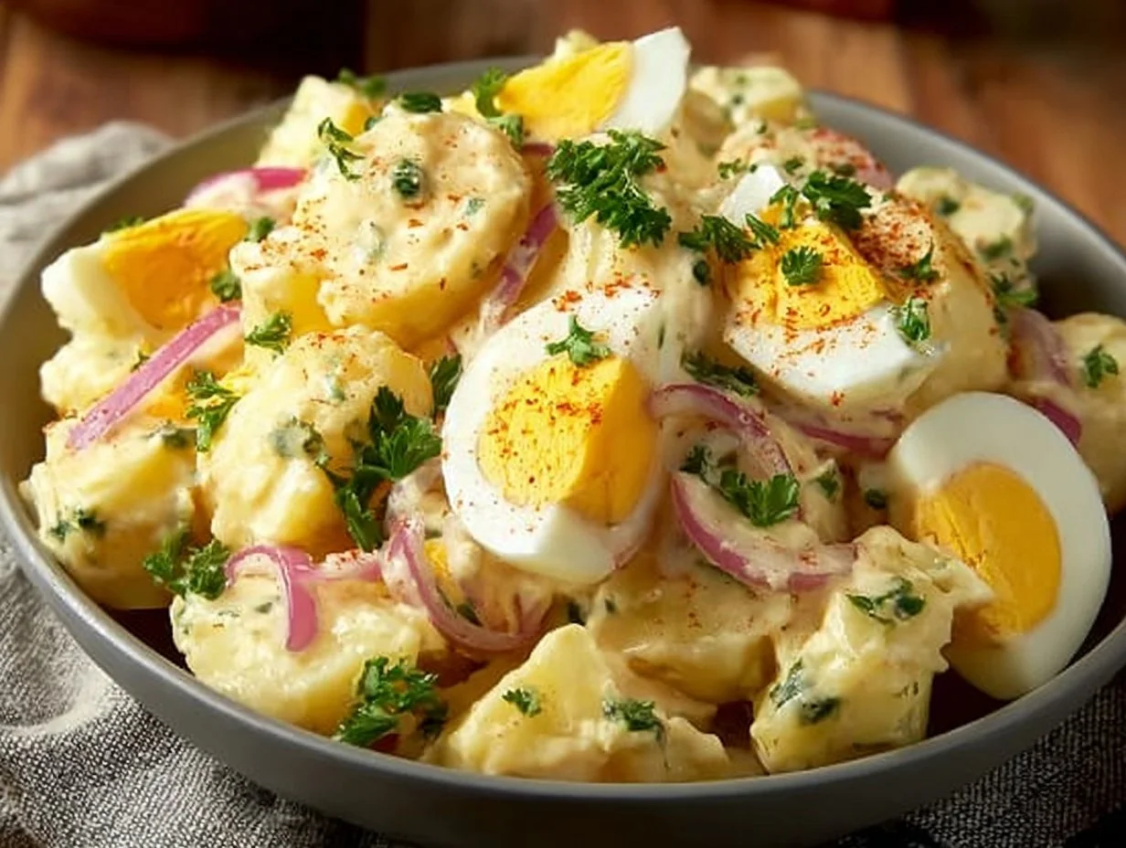 Creamy Potato Salad with Eggs: A Delicious Tradition