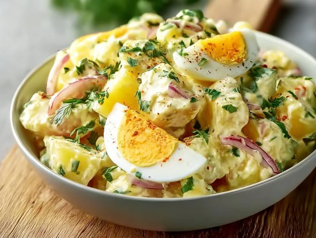 Creamy Potato Salad with Eggs