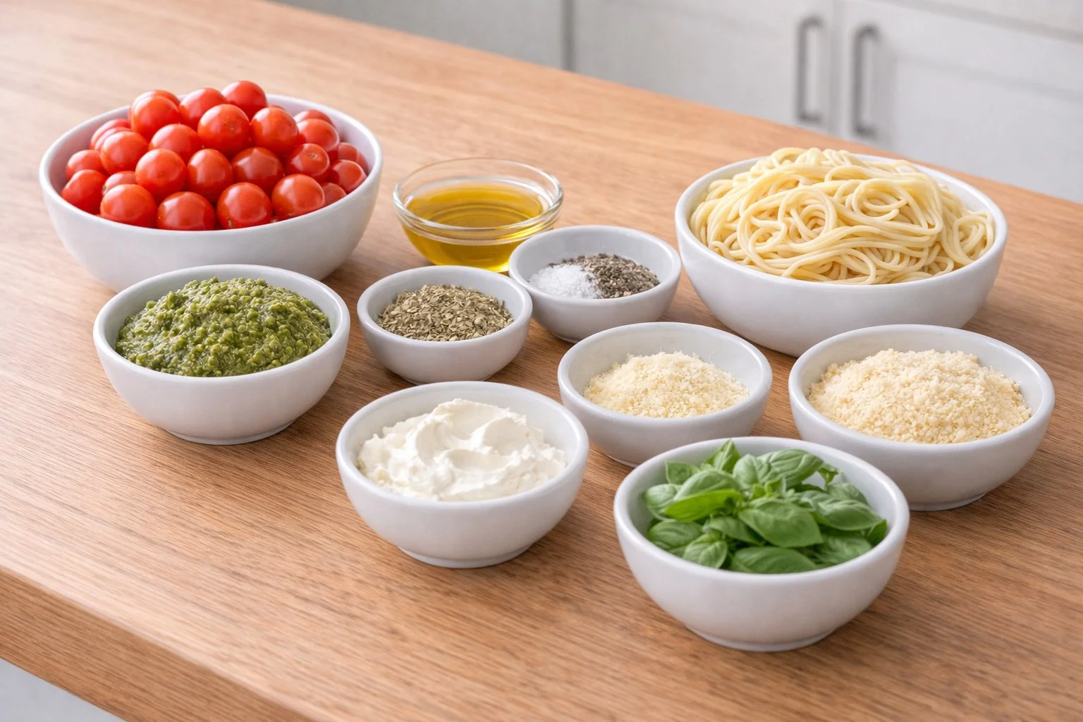 Creamy Vegan Pesto Pasta with Roasted Cherry Tomatoes creamy vegan pesto pasta