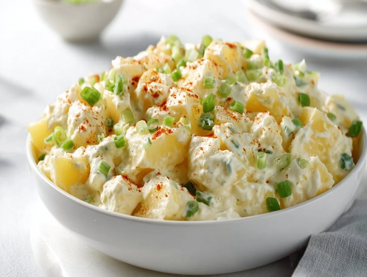 Delicious Potato Salad Recipe: A Creamy Classic That Everyone Will Love Delicious creamy potato salad in a bowl, perfect for gatherings.