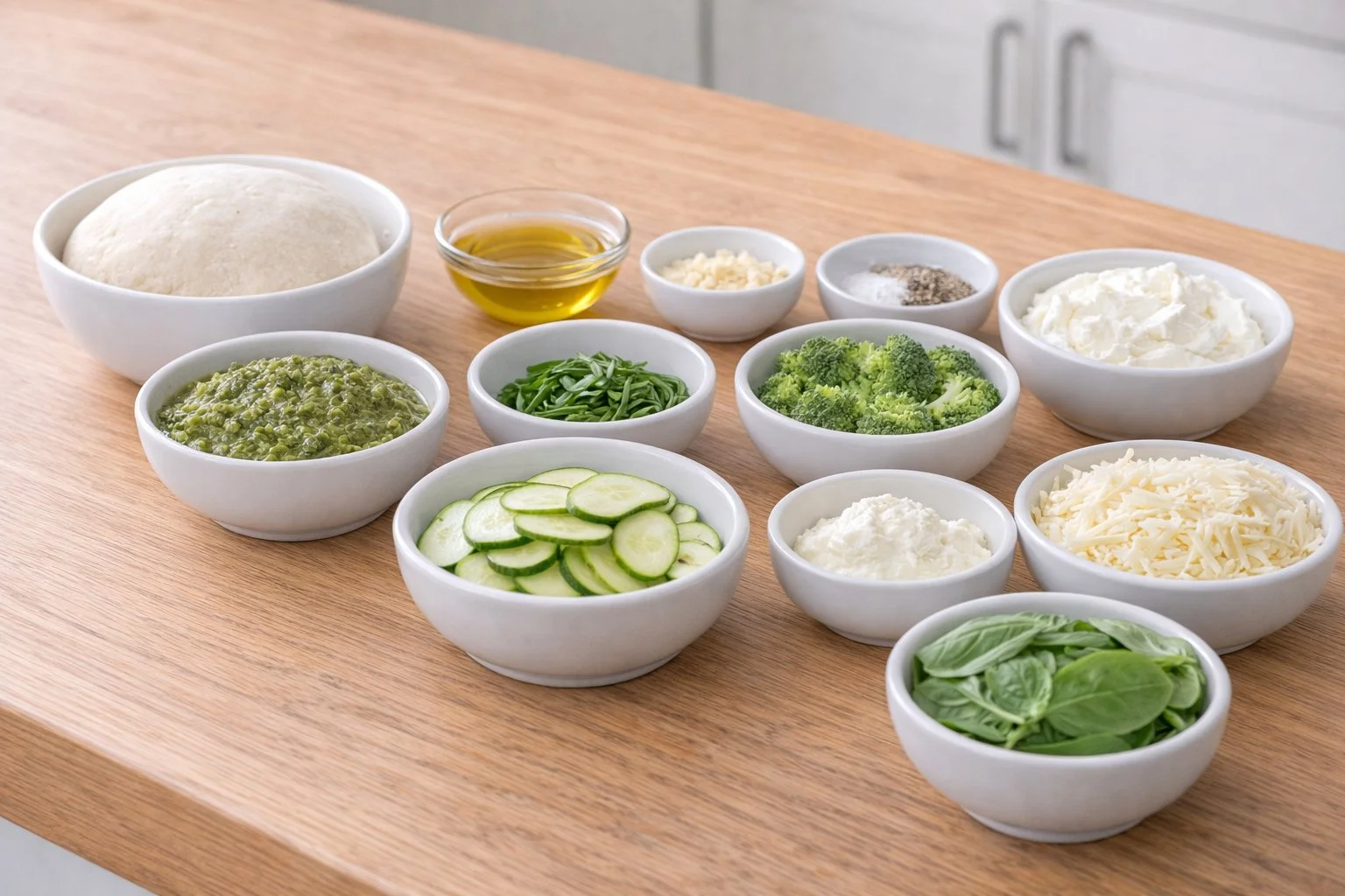 Green Vegetable Pesto Vegetarian Pizza Vegetarian Pizza Green Vegetable Pesto Vegetarian Pizza