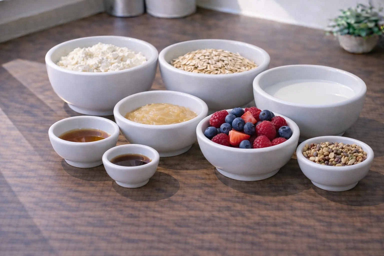 High Protein Cottage Cheese Overnight Oats