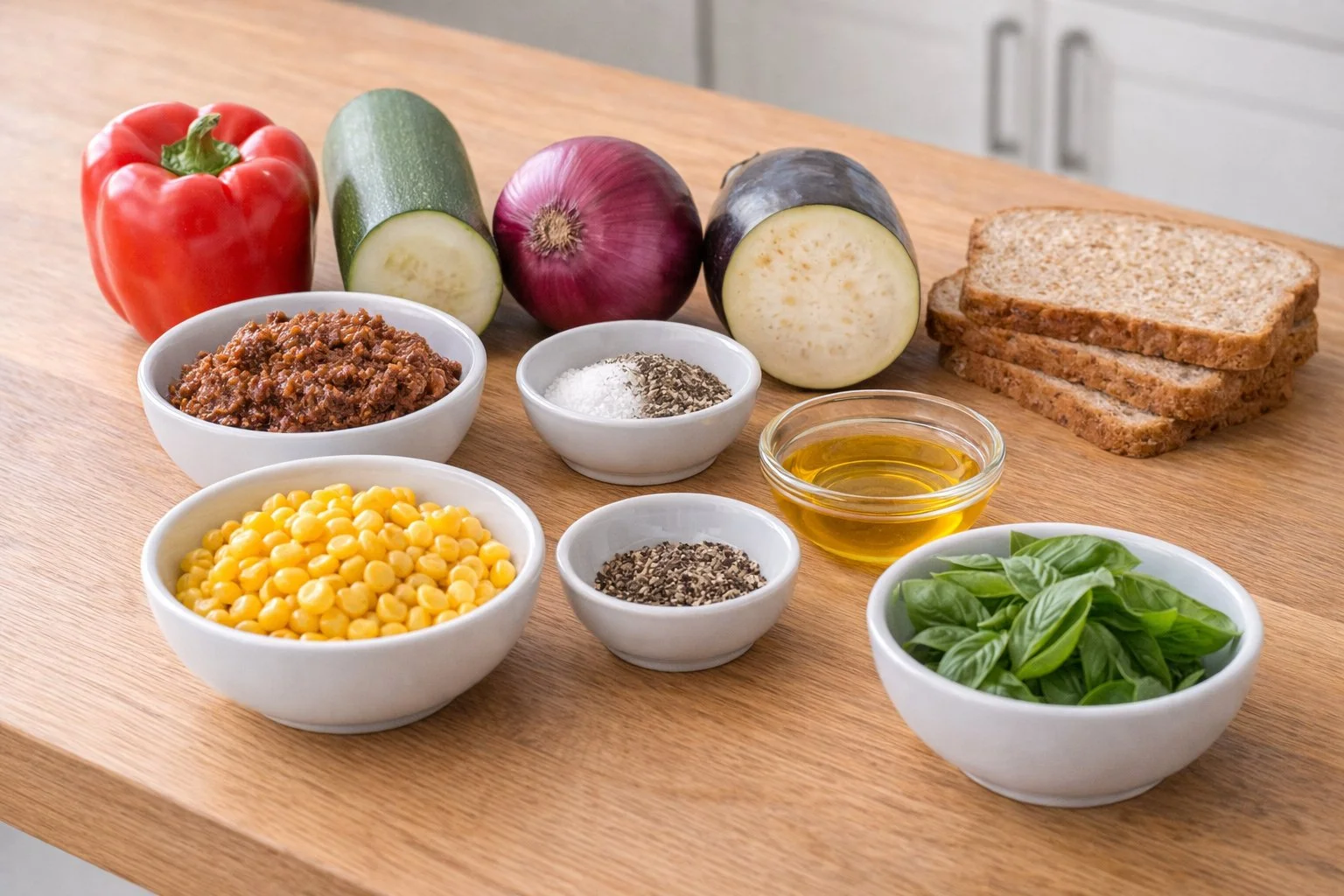 mediterranean roast vegetables sandwich