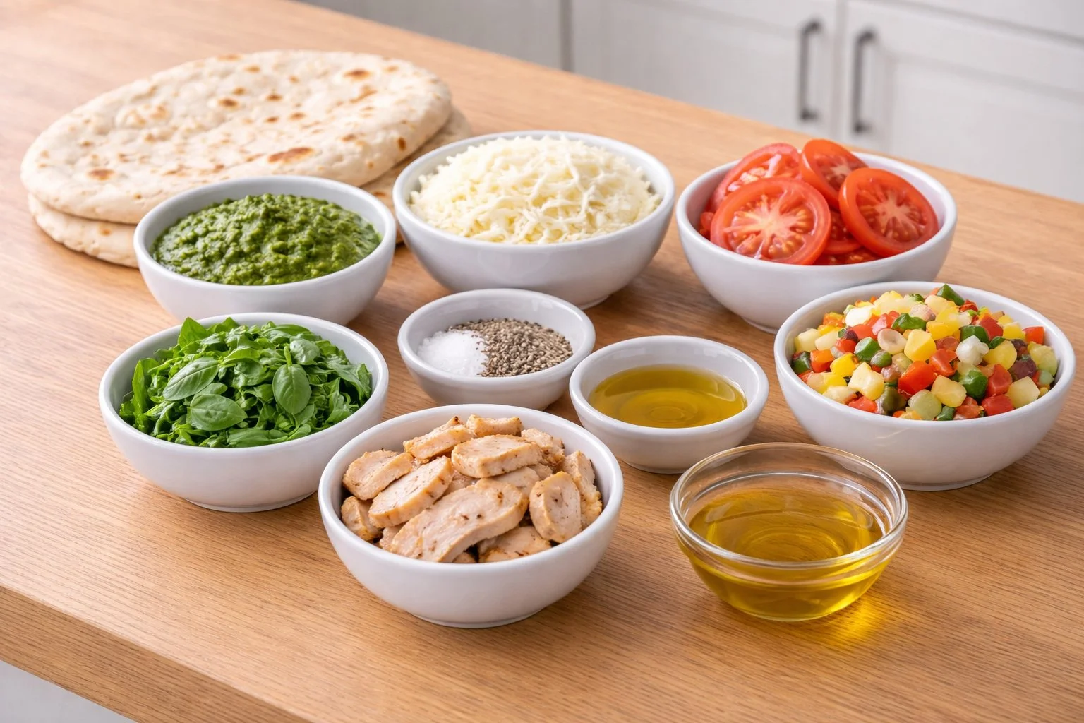 Pesto Flatbread Pizza: A Simple and Flavorful Delight Pesto Flatbread Pizza