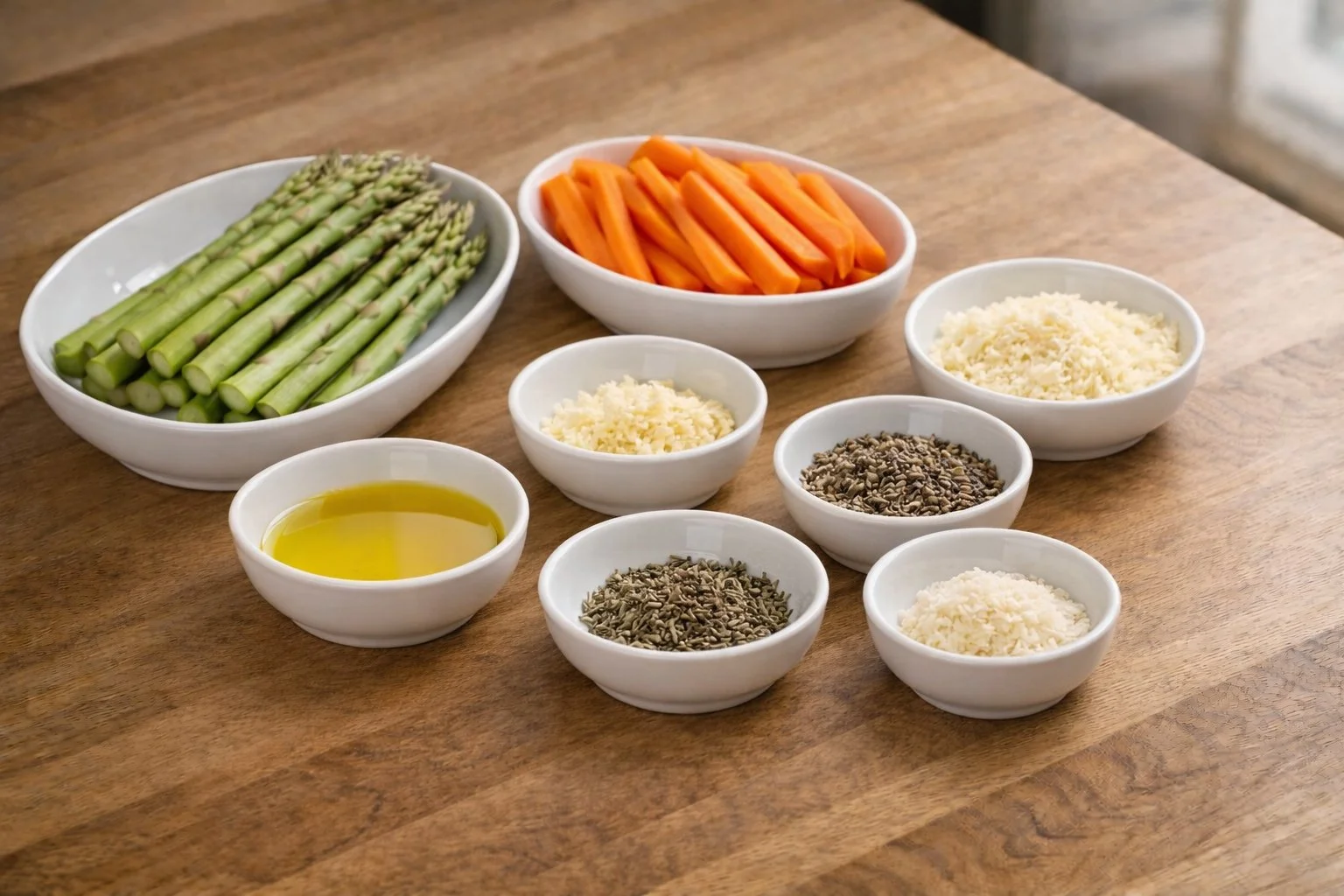 Roasted Asparagus and Carrots