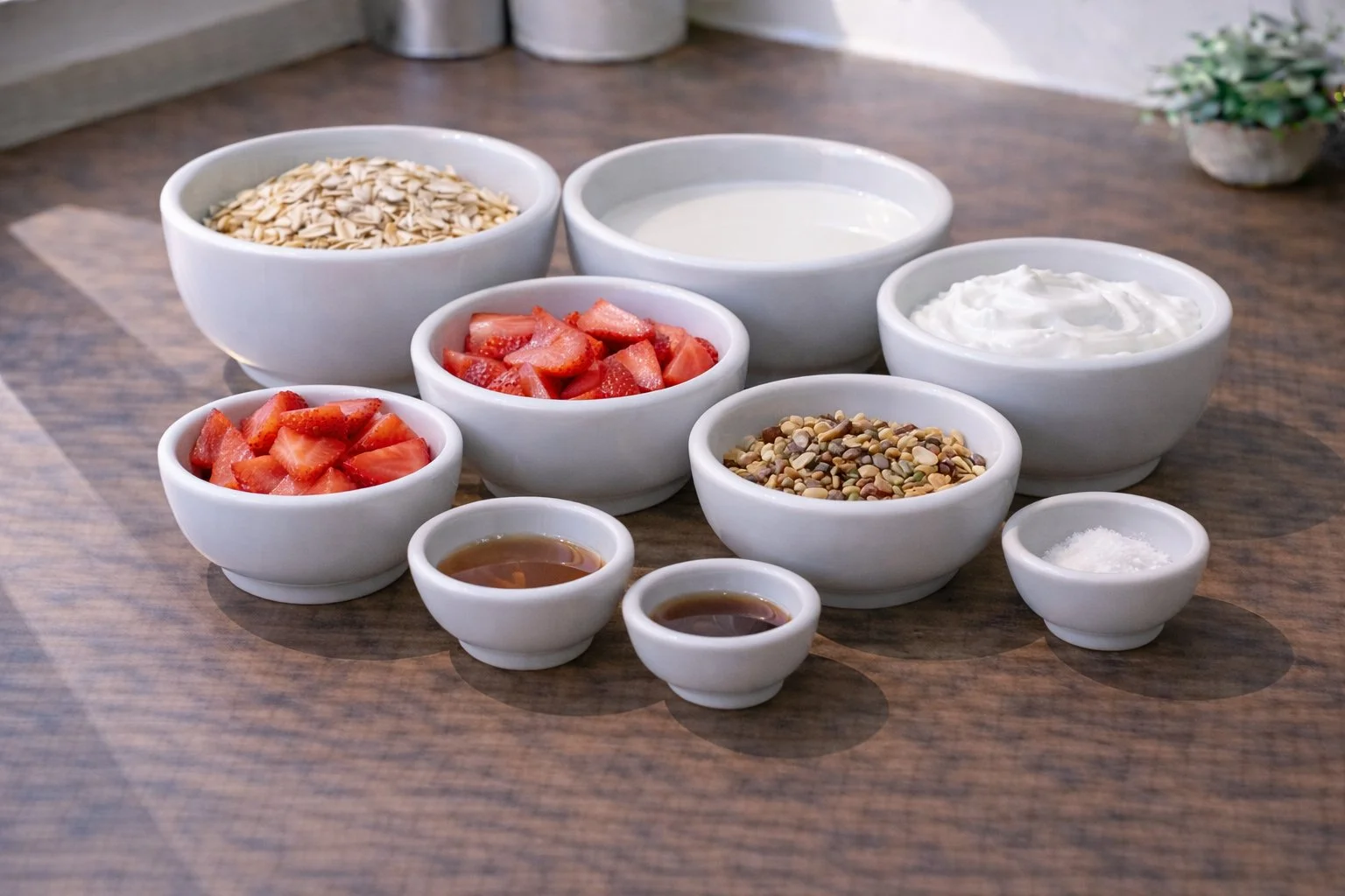 Strawberries and Cream Overnight Oats