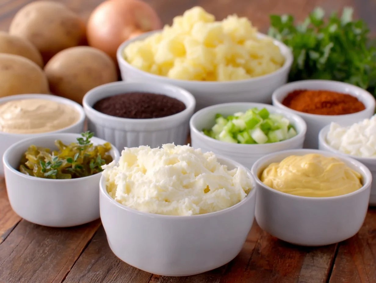 This delicious Vegan Potato Salad is the perfect blend of creamy, tangy, and fresh flavors. Packed with Yukon Gold potatoes, vibrant vegetables, and fresh herbs, it's an excellent side dish for any gathering or a refreshing main for a light meal. Best enjoyed chilled, this salad is an ideal dish for warm weather or potlucks. Vegan Potato Salad