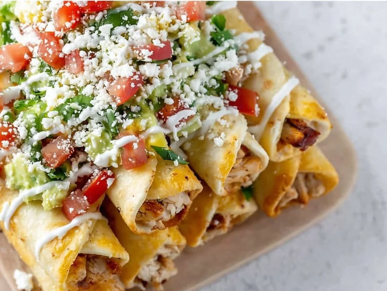 5-Ingredient Chipotle Chicken Taquitos: Quick and Easy Delightful Bites 5-Ingredient Chipotle Chicken Taquitos