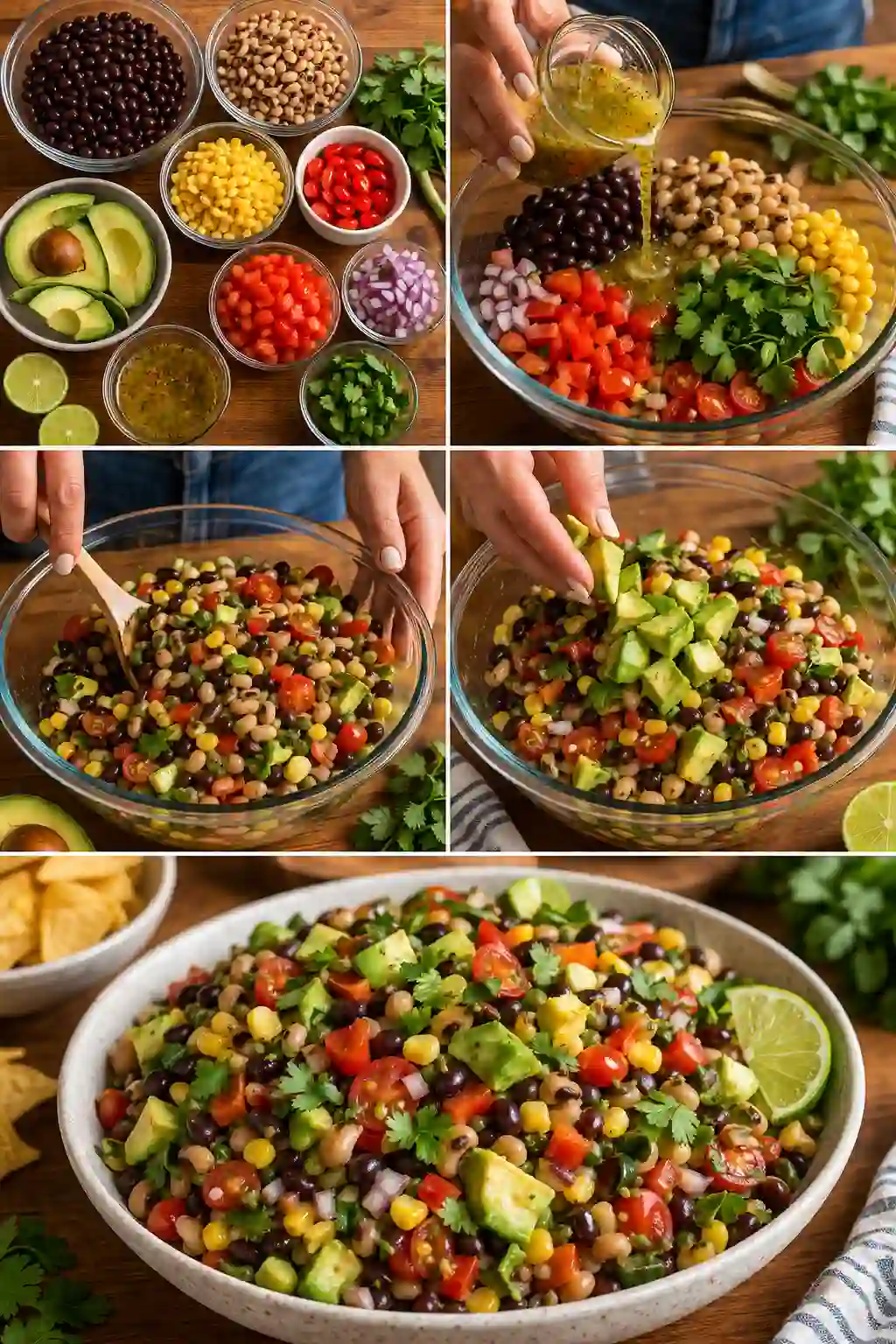 Delicious Avocado Cowboy Caviar with Zesty Lime Dressing Avocado Cowboy Caviar with Lime Dressing