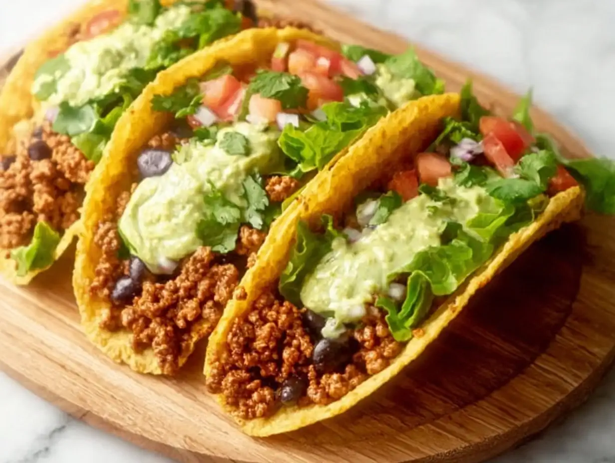 Super Crispy Oven-Baked Ground Turkey Tacos: A Flavorful Twist on a Classic Recipe Oven-Baked Ground Turkey Tacos