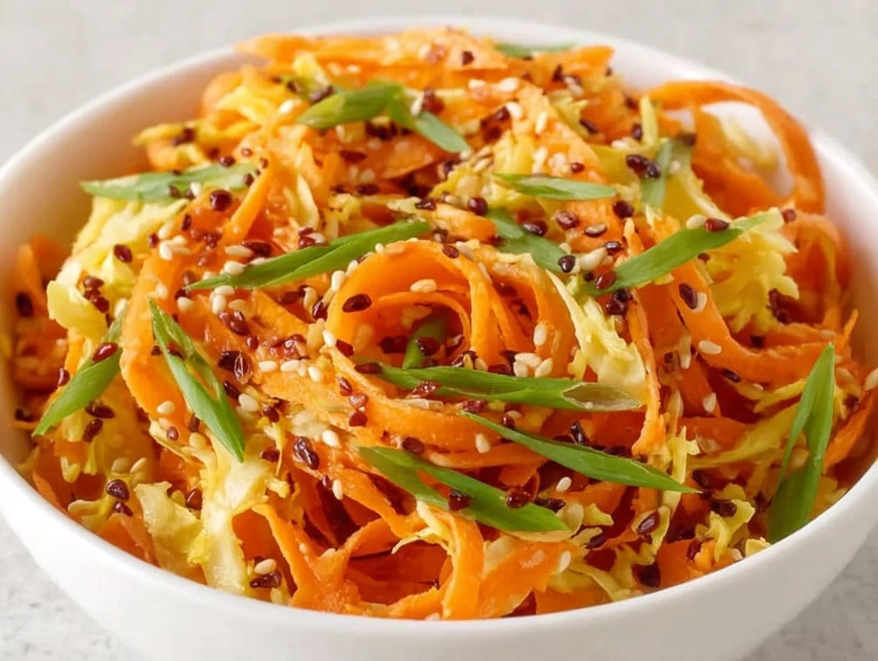 Asian Raw Carrot Salad – A Fresh and Healthy Delight Asian Raw Carrot Salad