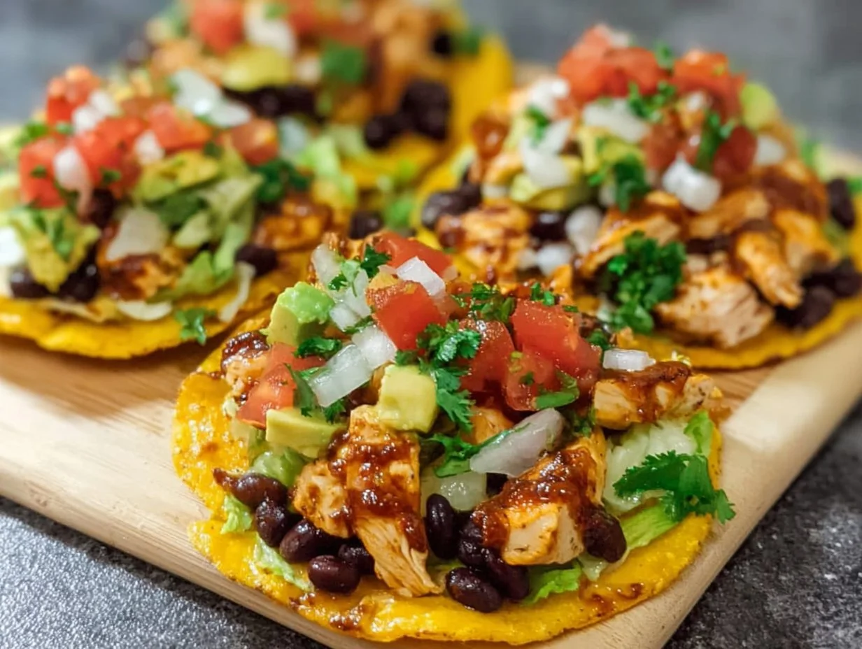 Chicken Tostadas: A Flavorful Crunch in Every Bite Chicken Tostadas
