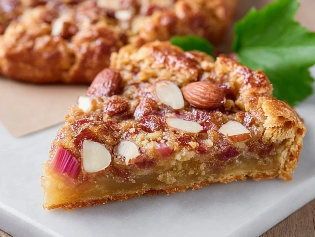 Classic Rhubarb Almond Galette