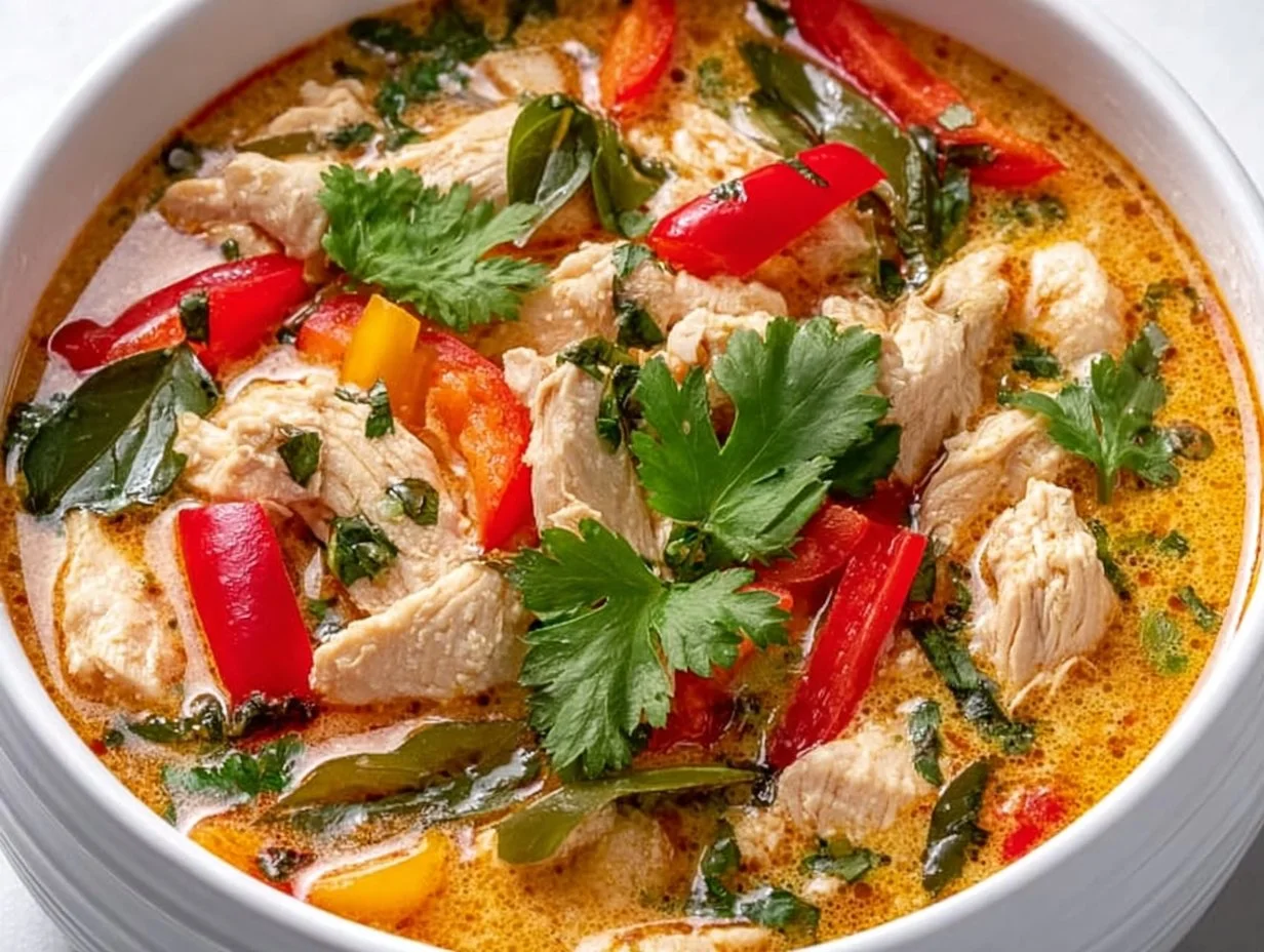 Crockpot Thai Coconut Chicken Soup Crockpot Thai Coconut Chicken Soup