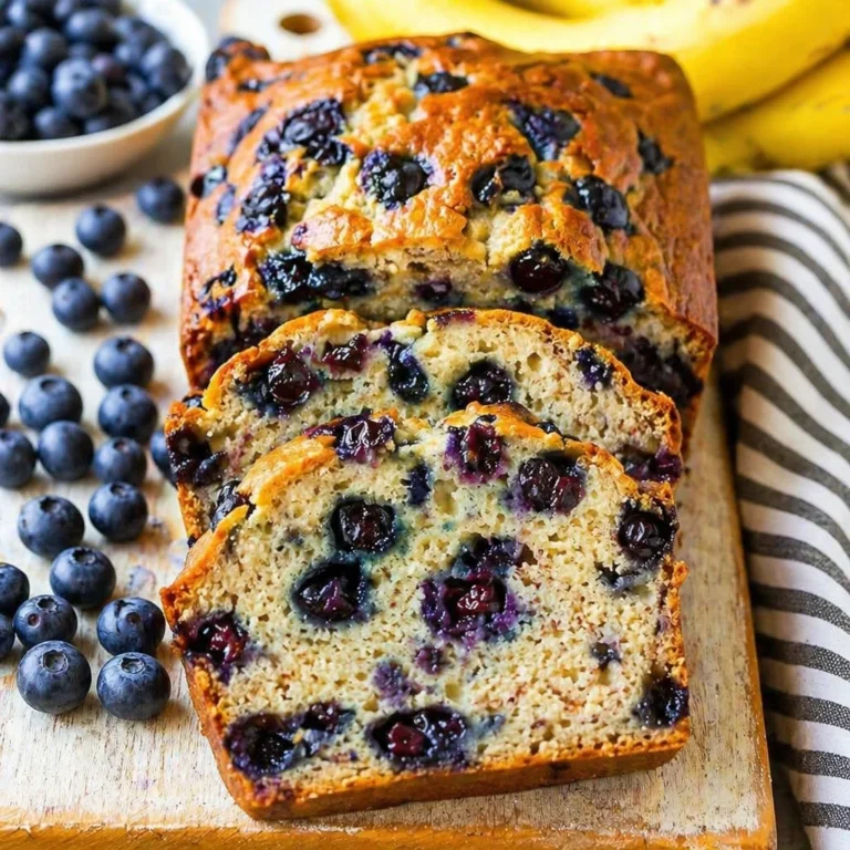 Blueberry Banana Bread is my go to fix for those days when you have sad bananas on the counter and you really do not want to waste them. I have baked it when friends are popping by, when I need a snack for the week, and honestly when I just want my kitchen to smell like something cozy. The best part is it feels a little fancy because of the berries, but it is still super simple. If you have one bowl and a loaf pan, you are basically set. Let me walk you through my favorite way to make it turn out deliciously moist every time. Blueberry Banana Bread