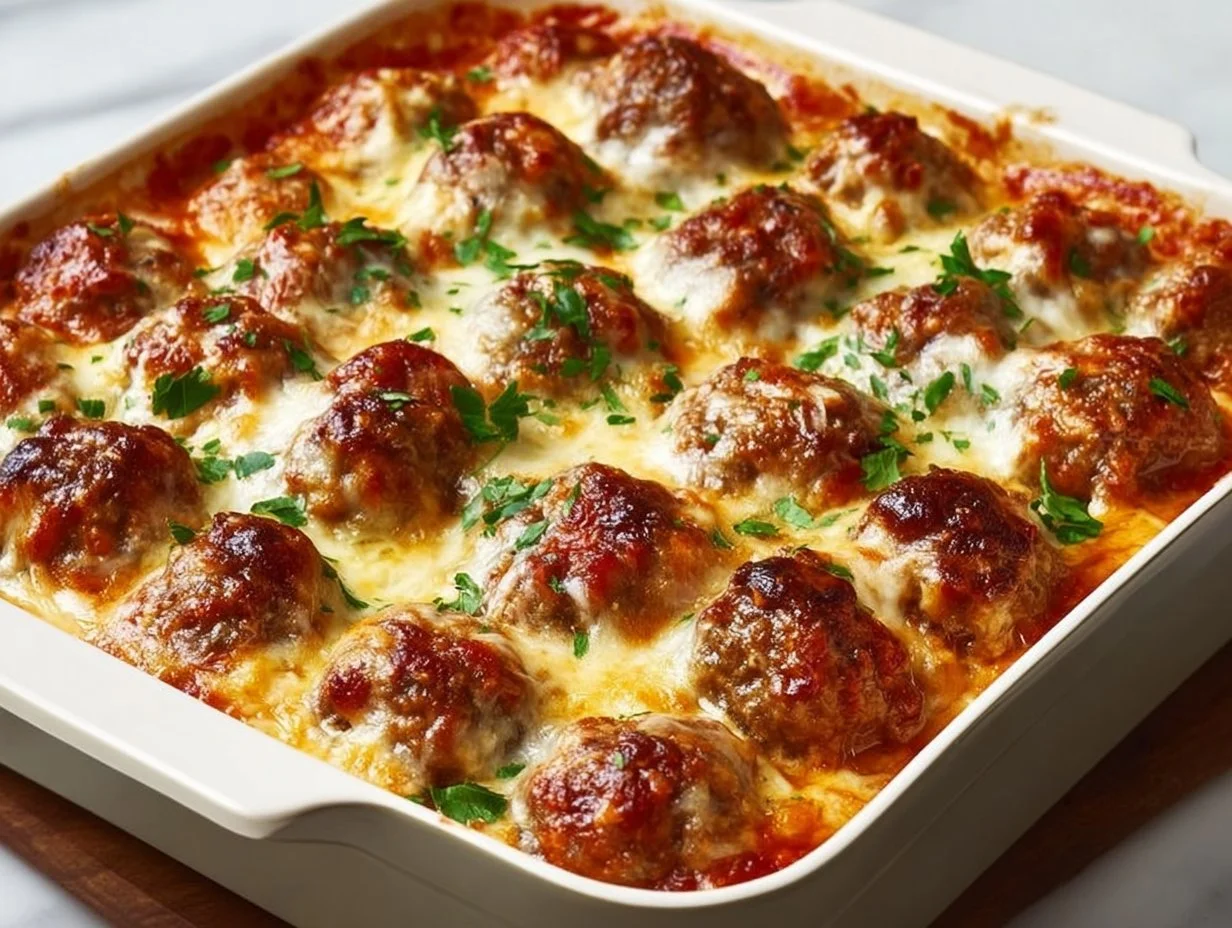 Dump-and-Bake Meatball Casserole