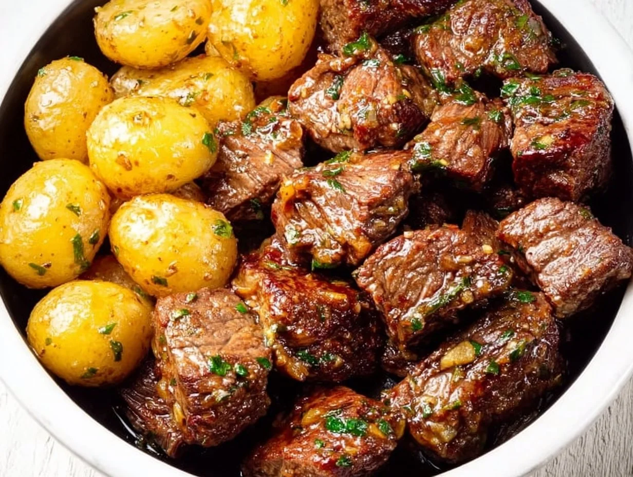 Garlic Butter Beef Bites with Potatoes Garlic Butter Beef Bites with Potatoes