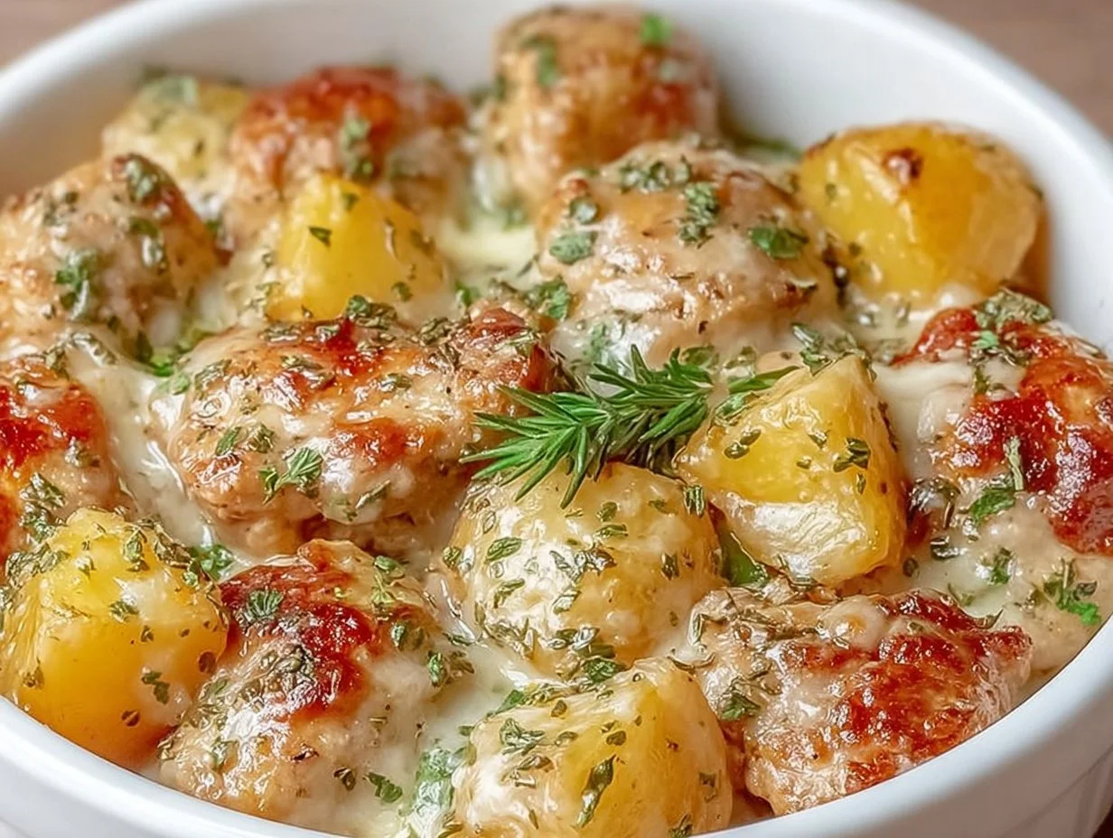 Garlic Parmesan Crockpot Chicken and Potatoes Garlic Parmesan Crockpot Chicken and Potatoes