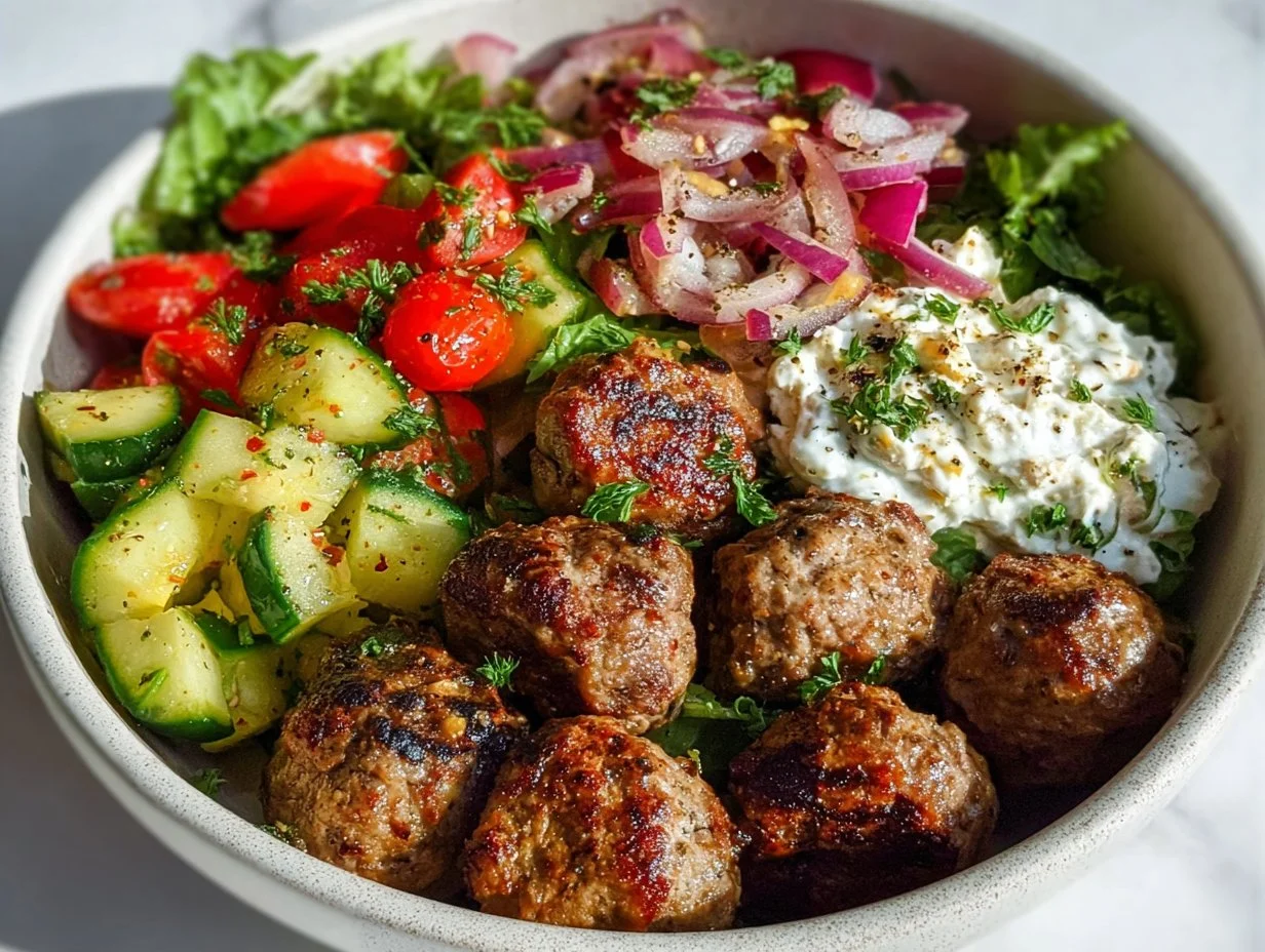 Greek Meatball Bowl: Easy, Flavorful, and Perfect for Family Dinners Greek Meatball Bowl