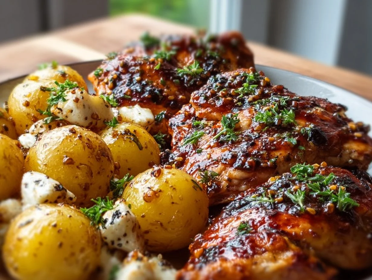 Honey BBQ Chicken Potatoes – A Simple and Flavorful Dish for Family Nights Honey BBQ Chicken Potatoes