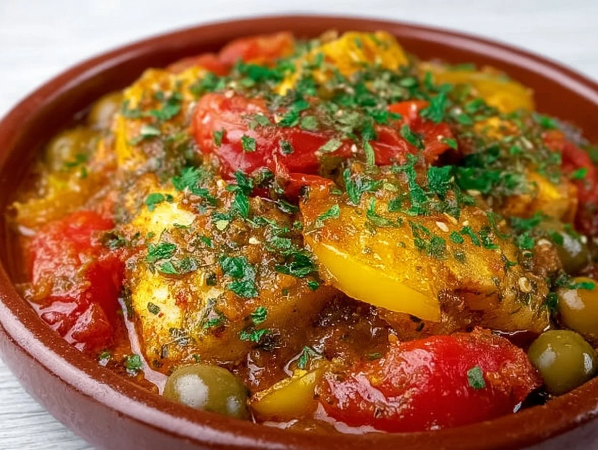 Moroccan Fish Tagine with Ginger & Saffron