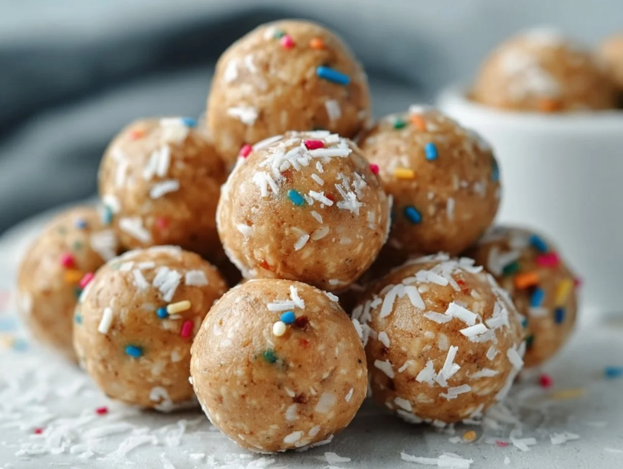 No Bake Cake Batter Protein Balls No Bake Cake Batter Protein Balls