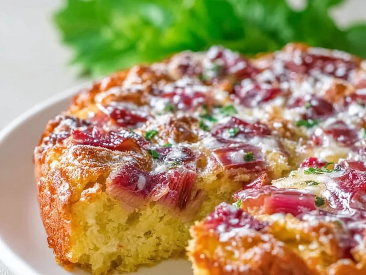 Norwegian Rhubarb Cake