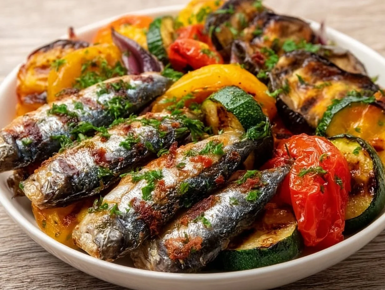 Paleo Grilled Vegetables with Sardines: A Flavor-Packed Delight Paleo Grilled Vegetables with Sardines