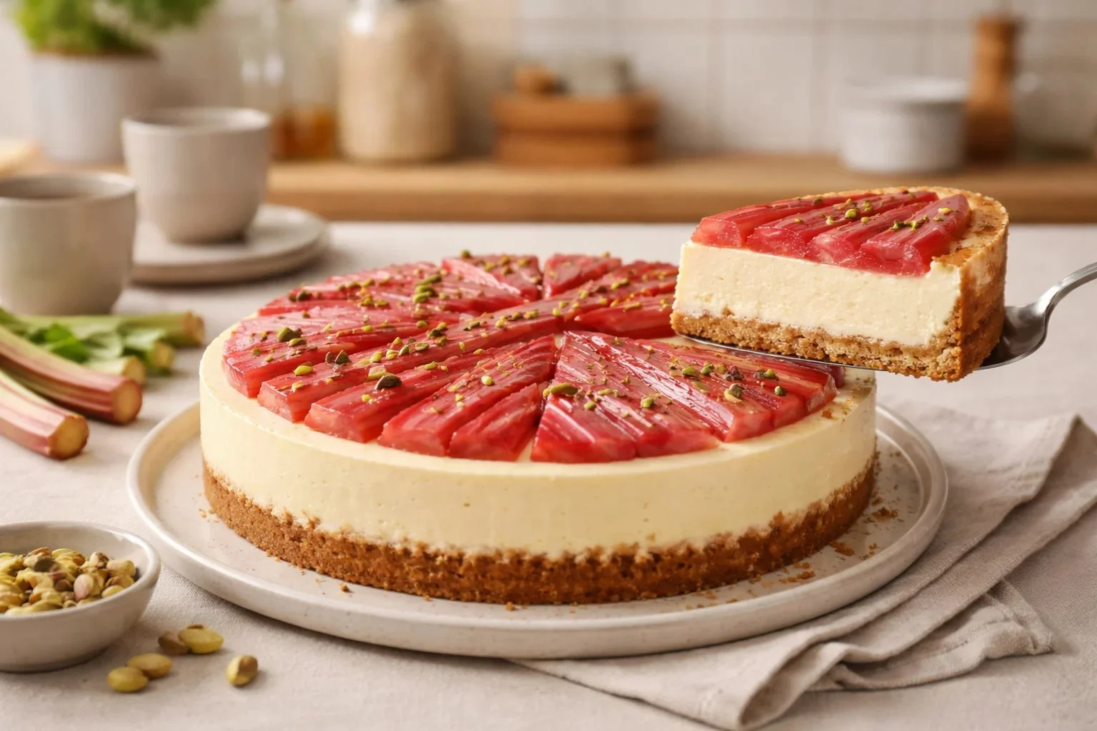 Rhubarb Cheesecake