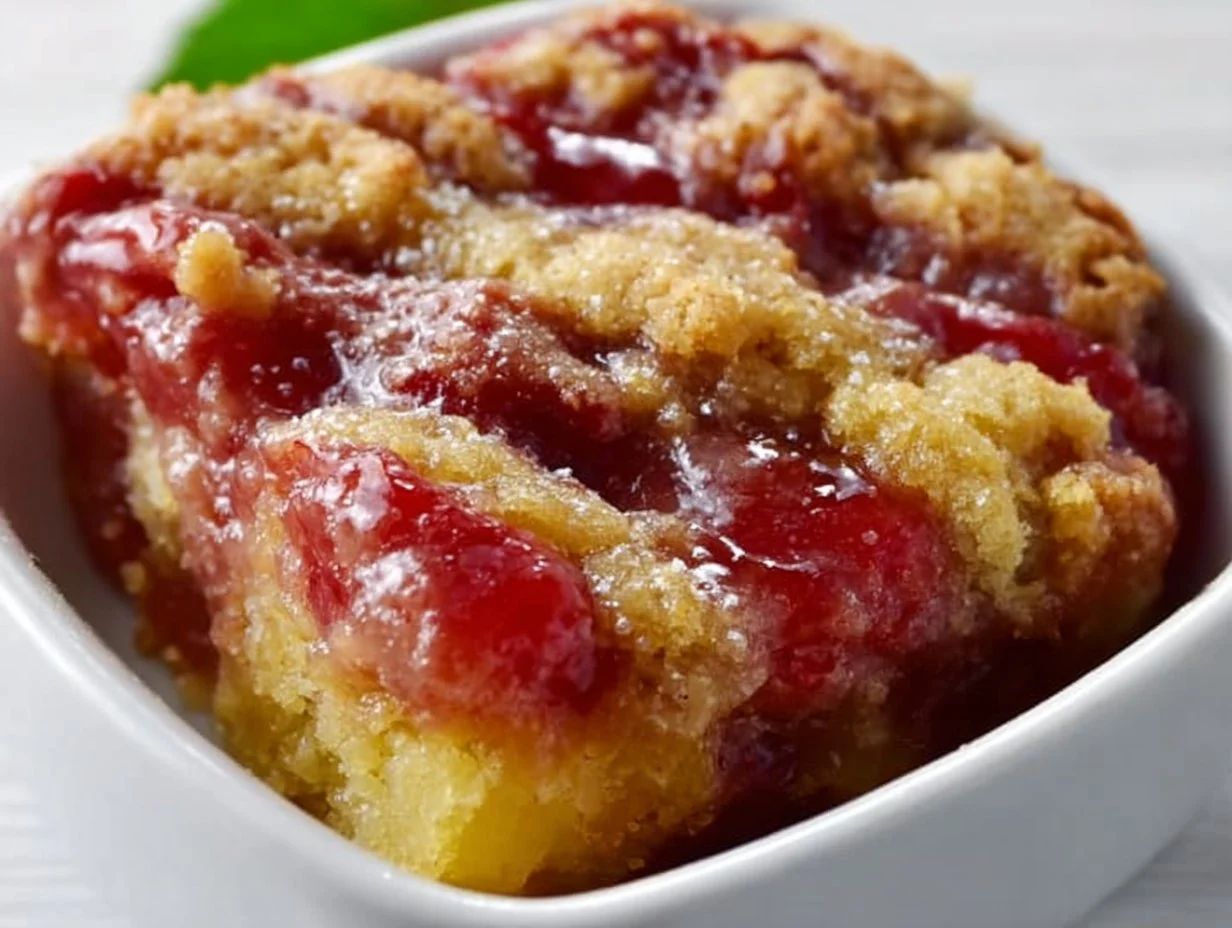 Rhubarb Dump Cake