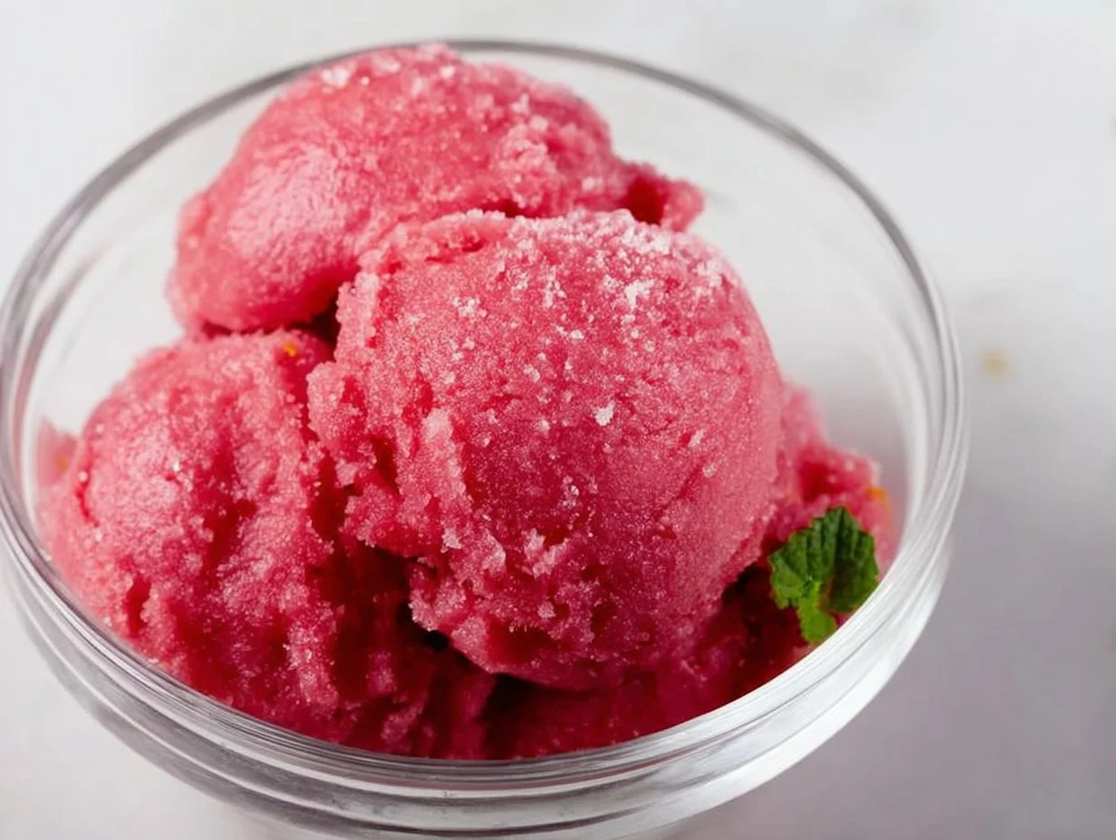 Rhubarb Sorbet
