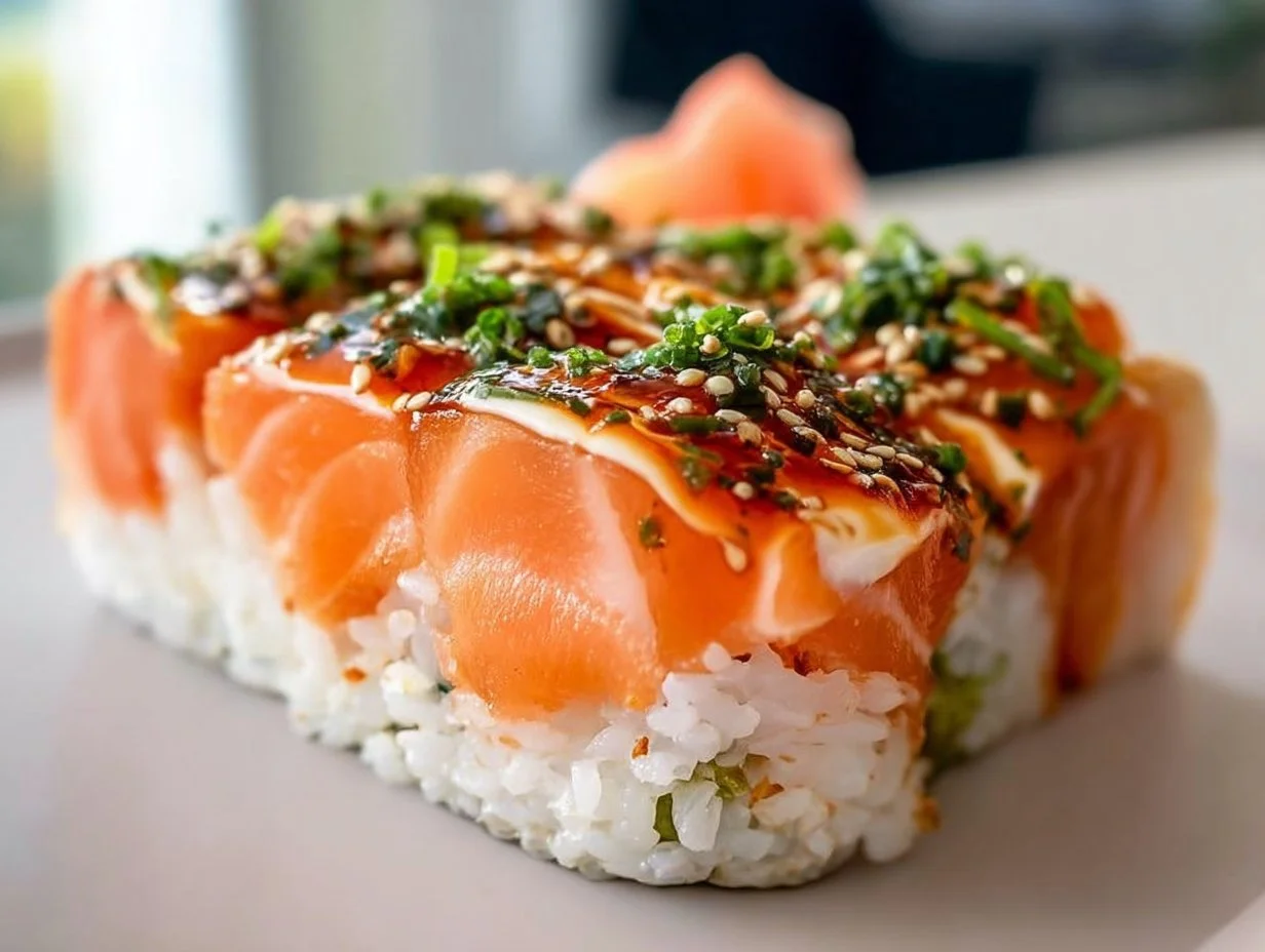 Salmon Sushi Bake