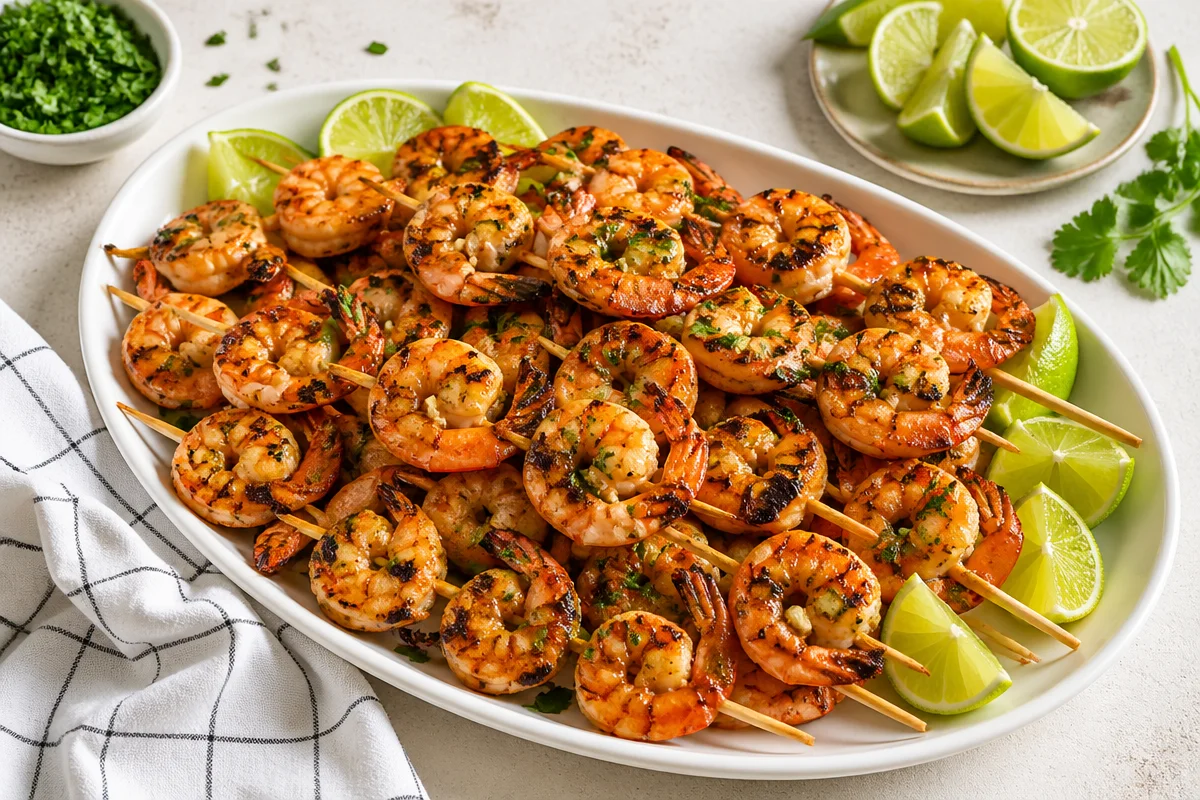 Sizzling Grilled Shrimp Skewers with a Zesty Twist
