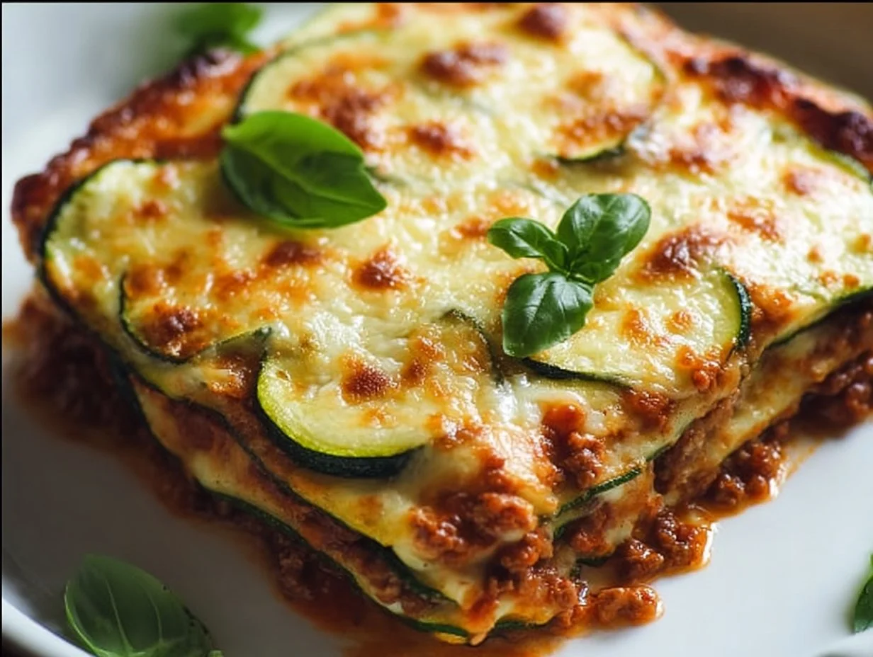 Simple Zucchini Lasagna with Ground Turkey