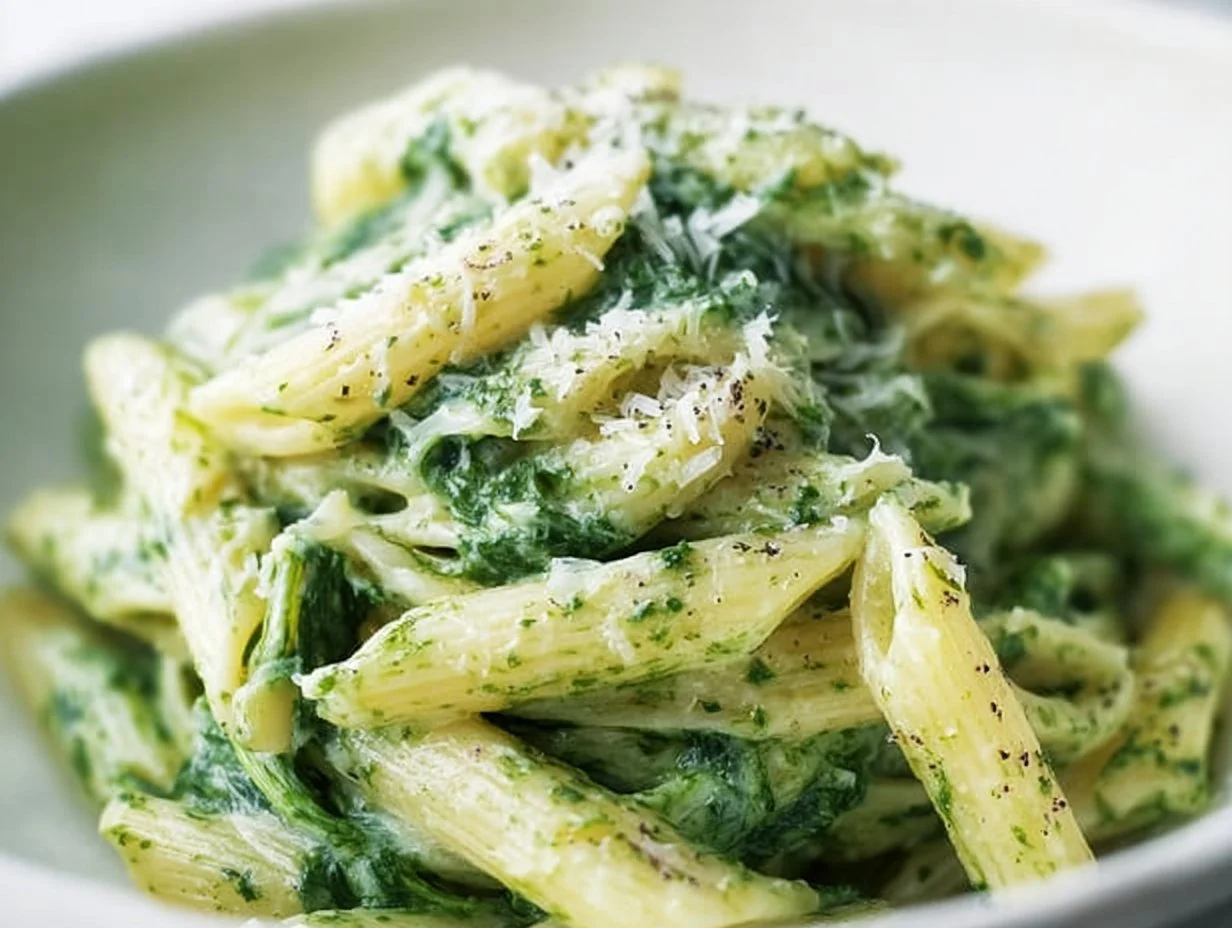 Pasta with Spinach Sauce