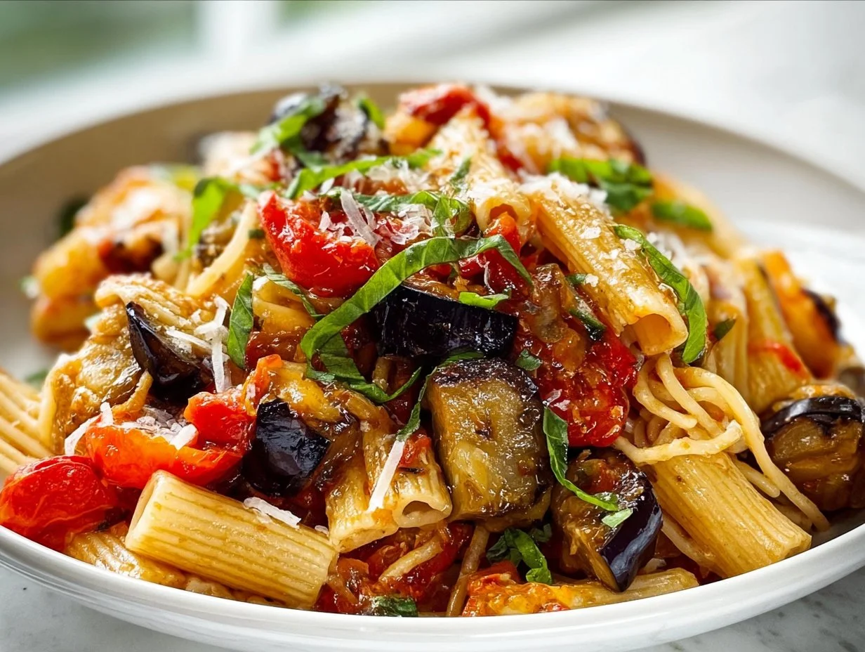 Roasted Eggplant Pasta