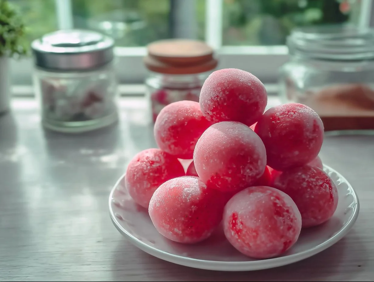 Homemade Strawberry Mochi