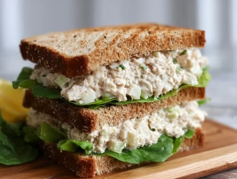 The Best Ever Tuna Salad Sandwich is my go-to quick lunch option, perfect for busy days. It combines flaky tuna with creamy mayonnaise and tangy pickles for a savory, satisfying bite. This easy-to-make sandwich not only packs flavor but also provides a nutritious boost, making it ideal for a midweek meal or picnic. tuna salad sandwich