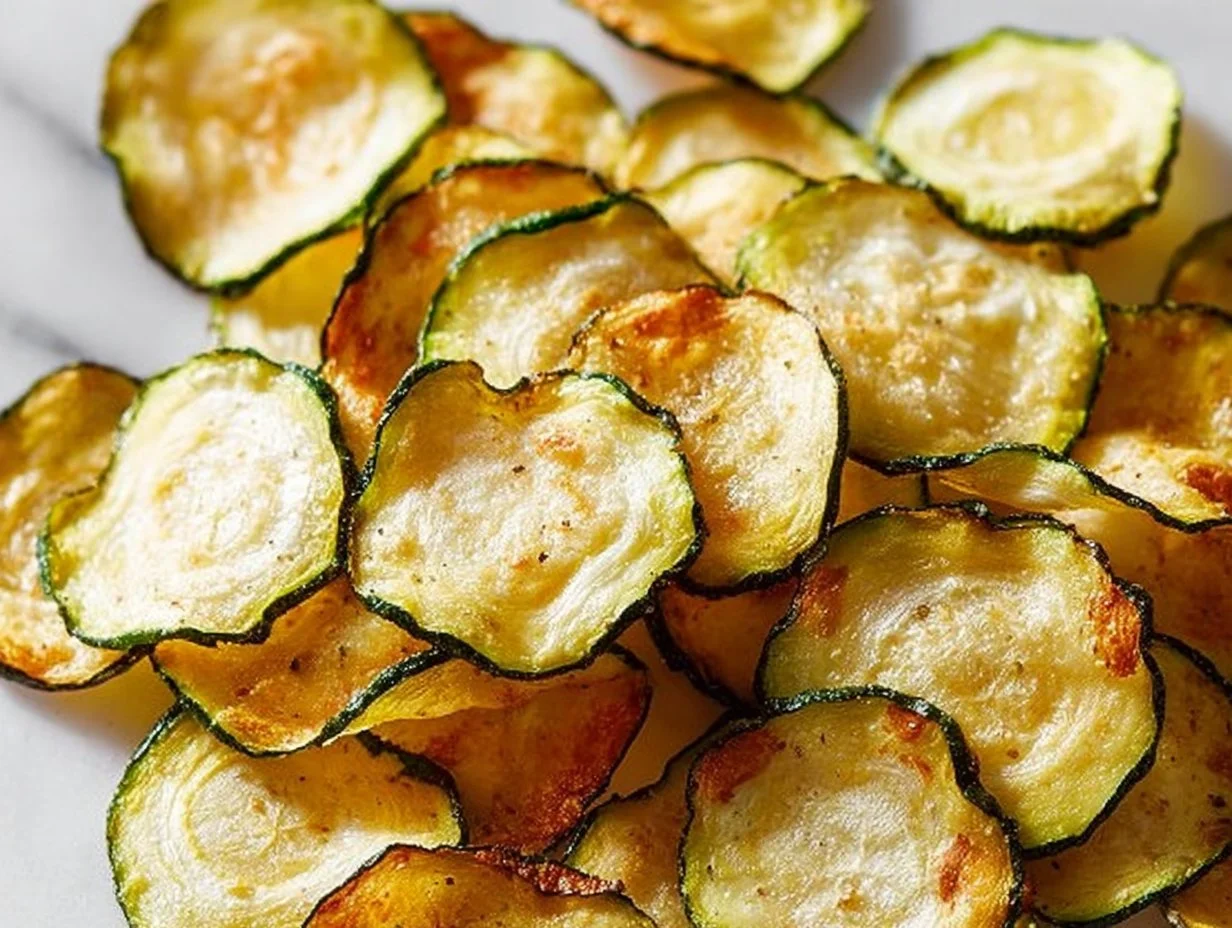 Simple Salt and Vinegar Zucchini Chips