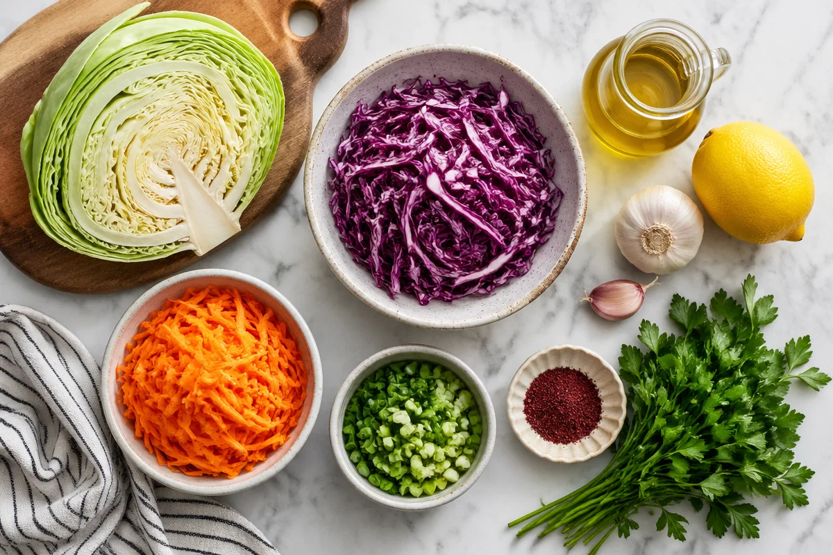 Crunchy Cabbage Salad with Lemon Dressing That'll Brighten Your Day Crunchy Cabbage Salad with Lemon Dressing That'll Brighten Your Day