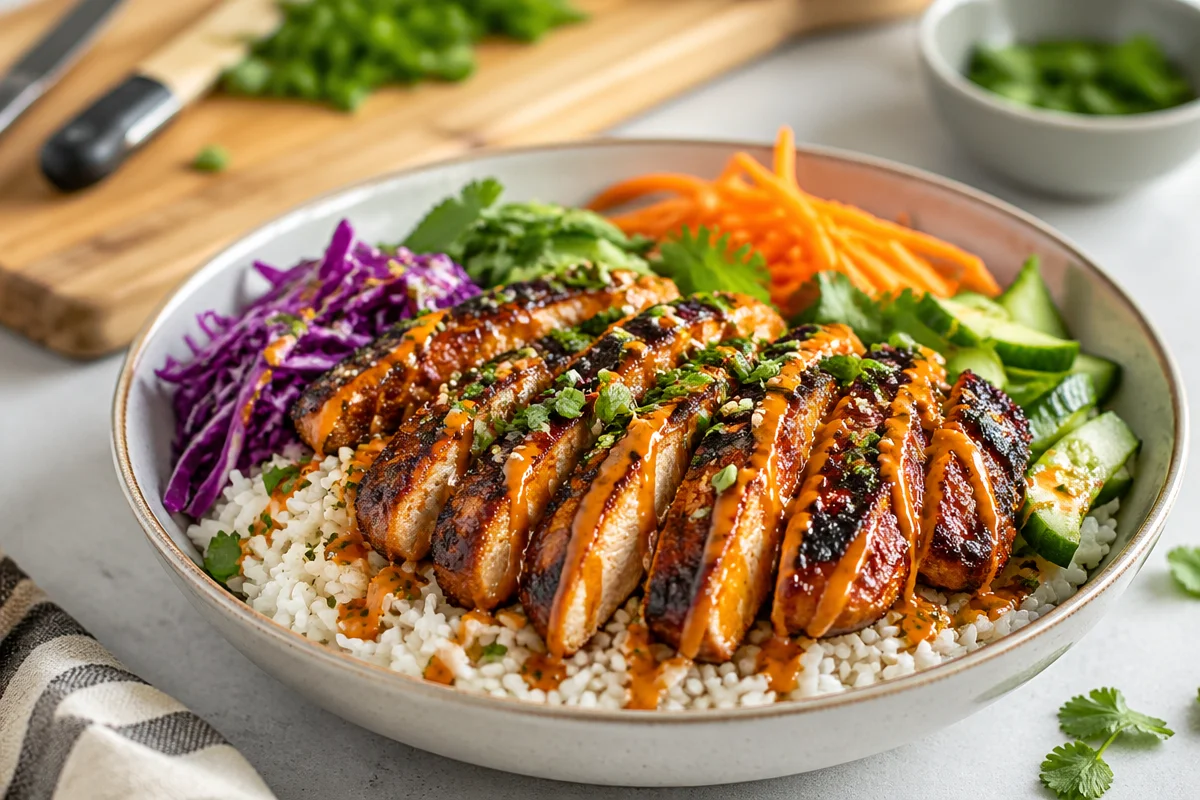 Grilled Chicken Rice Bowls
