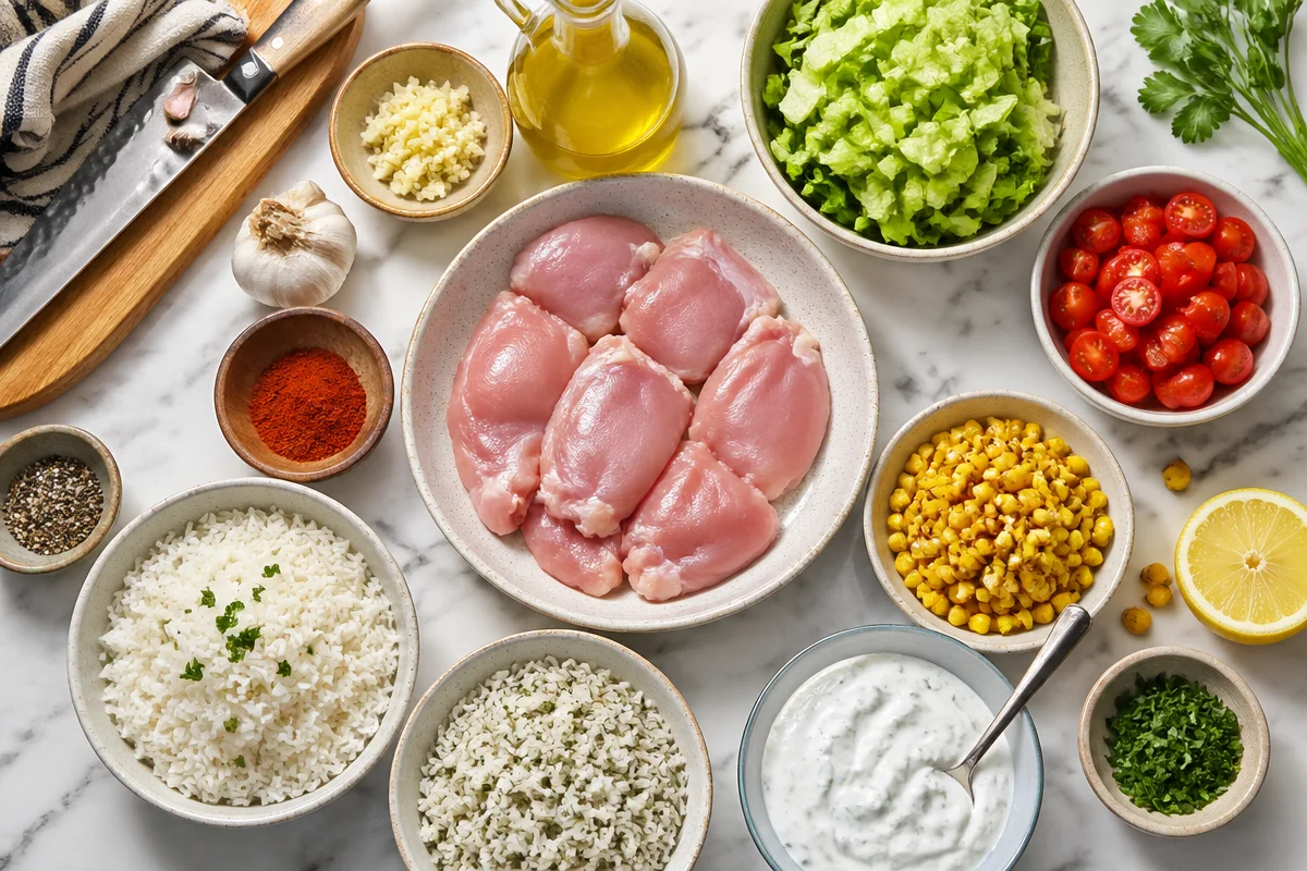 Grilled Chicken Rice Bowls