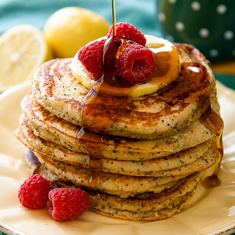 Lemon Poppy Seed Pancakes are my go to move on mornings when I want something cozy but still bright and fresh. You know those days when coffee alone is not going to fix it, and you need a real breakfast that feels a little special? That is exactly where these pancakes come in. They taste like sunshine, they smell like lemon zest, and the poppy seeds give that fun little crunch. Best part is they are not fussy, and you can make them with basic pantry stuff. Let me walk you through how I make them, plus a few tricks I learned after making a lot of weekend pancakes. Lemon Poppy Seed Pancakes