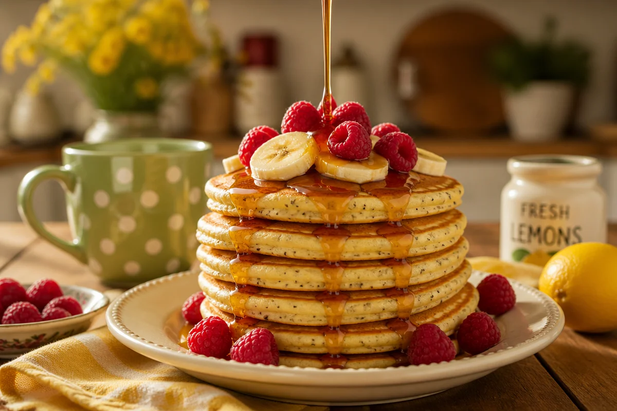 Deliciously Fluffy Lemon Poppy Seed Pancakes to Brighten Your Morning
