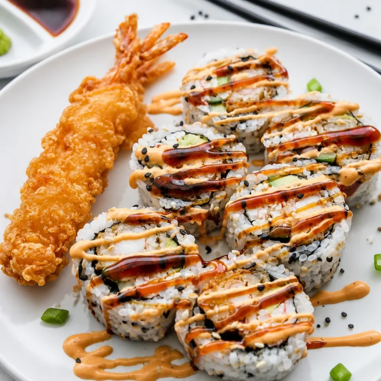 Dynamite Sushi Roll with Shrimp Tempura, Crab and Spicy Mayo dynamite sushi roll with shrimp tempura is what I make when I want takeout vibes at home, but I do not want to spend a small fortune or wait on delivery. You know that craving where you want crunchy, creamy, and a little spicy all at once? Yep, this fixes it. The best part is you can totally make it in a regular kitchen without fancy gadgets, as long as you give yourself a little time. I started making this after one too many “my roll got soggy on the way home” moments, and honestly, homemade is now my favorite. Let me walk you through it in a way that actually feels doable on a weeknight or a lazy weekend. dynamite sushi roll with shrimp tempura