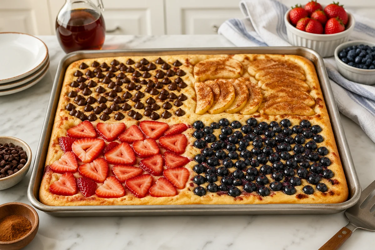 Fluffy Sheet Pan Pancakes for a Easy Breakfast Feast!