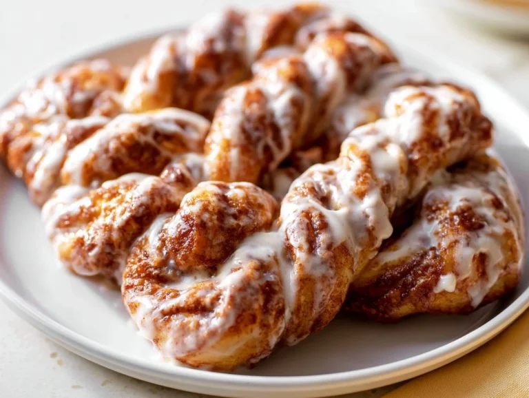Homemade Cinnamon Twists with Cream Cheese Icing are a deliciously twisted treat sure to delight your taste buds. Featuring a soft, buttery dough swirled with a sweet cinnamon filling and topped with rich cream cheese icing, these twists perfectly combine warmth and sweetness. They're great for breakfast or as a decadent snack any time of day! cinnamon twists