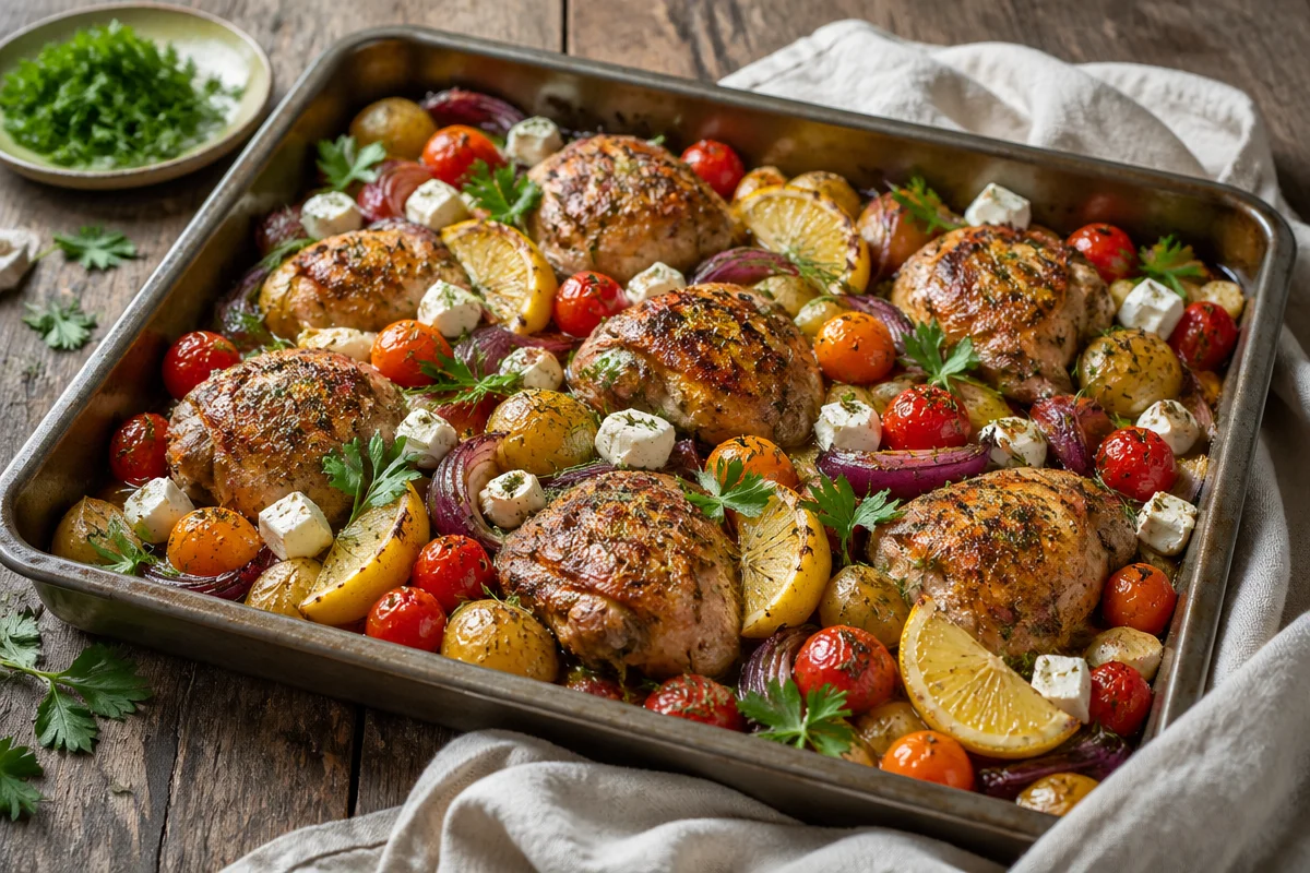 One-Pan Lemon Chicken and Veggies