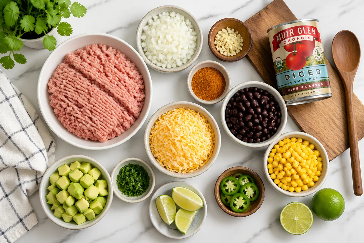Quick and Delicious Ground Turkey Taco Skillet - One Pan Wonder!